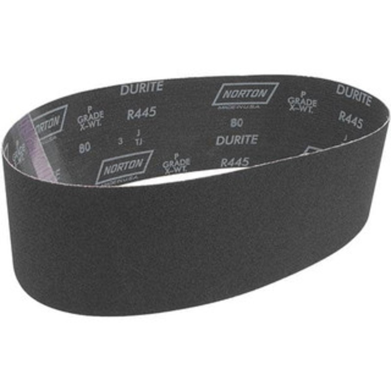 Norton 4 Wide x 36 OAL, 80 Grit, Silicon Carbide Abrasive Belt Silicon Carbide, Medium, Coated, Wet 78072717270 – 75915082