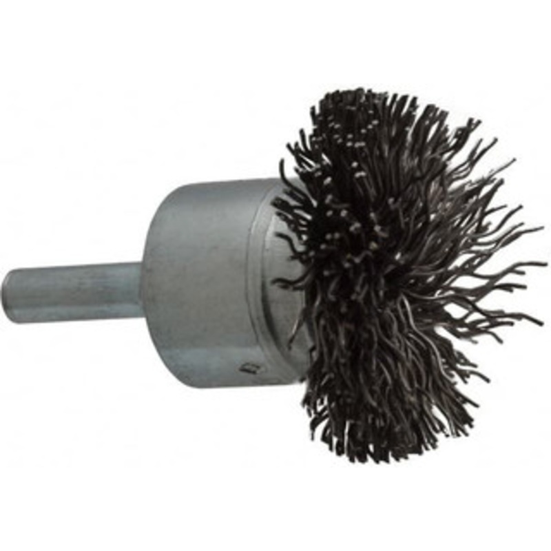 Osborn 1-1/2 Diam Steel Crimped End Brush 1/4 Shank Diam, 15,000 Max RPM 0003072500 – 00126441