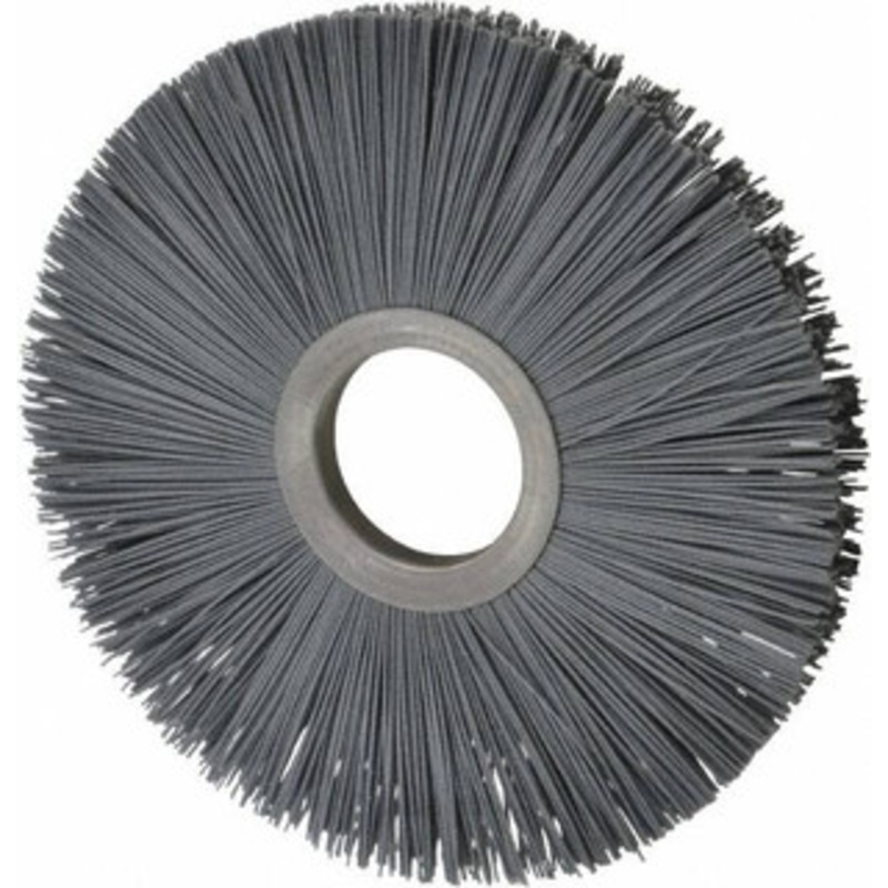 Osborn 8 OD, 2 Arbor Hole, Crimped Nylon Wheel Brush 1/2 Face Width, 2-5/8 Trim Length, 5,500 RPM 0002050600 – 06081418
