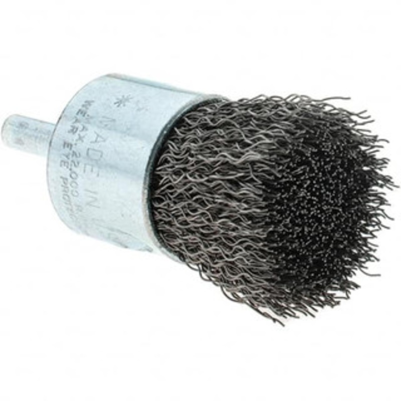 Tru-Maxx 1 Diam Steel Flared Crimped End Brush 1 Trim Length, 1/4 Shank Diam, 22,000 Max RPM 88514 – 32246365
