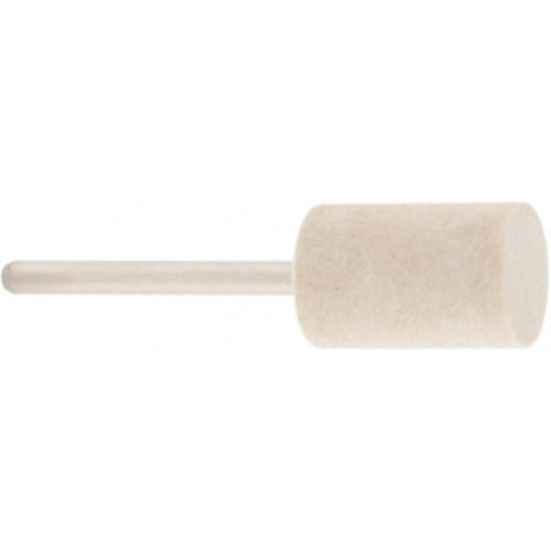 Value Collection 1/2 Diam 1/8 Shank Diam Rock Hard Density Cylinder Shaped Mounted Bob 3/4 Head Length, 2 Shank Length, Wool Felt 516188 – 91067892