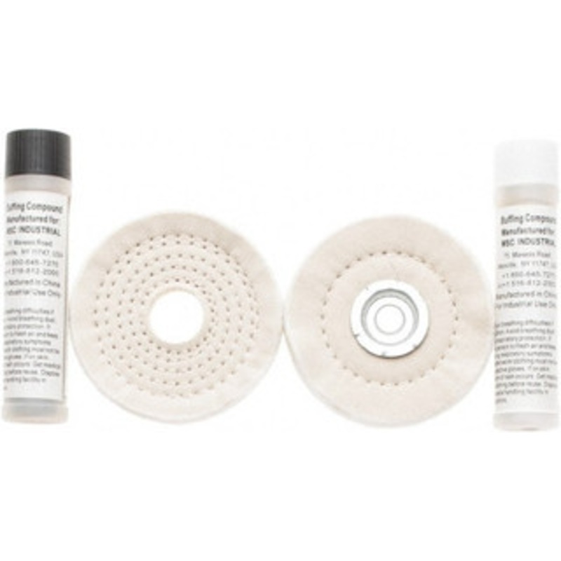 Value Collection 4 Diam Loose Sewn, Cushion Sewn Buffing Wheel Set 1/2 Arbor Hole 777484354 – 66998337