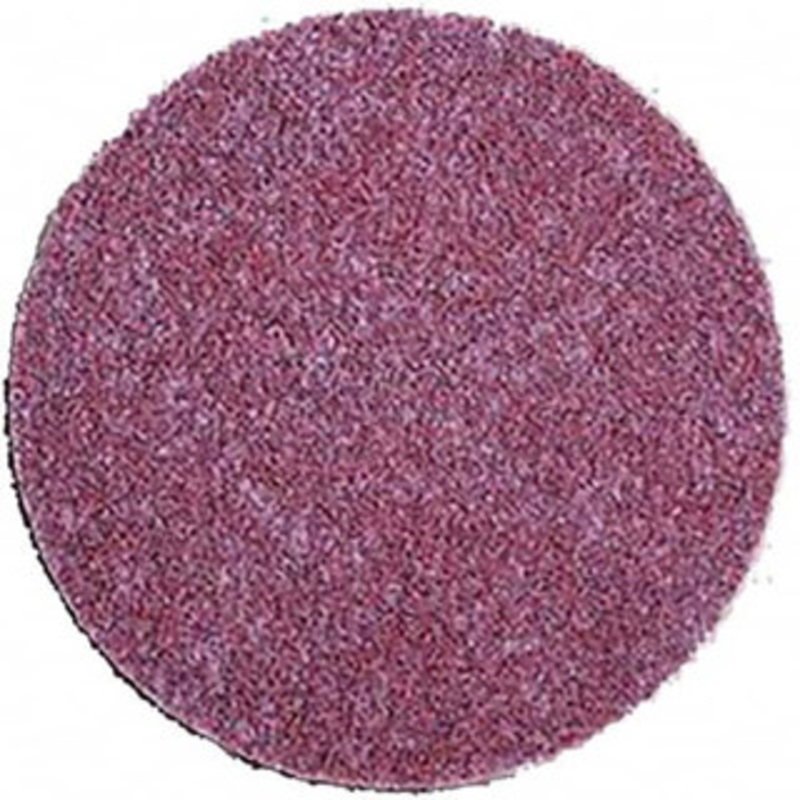 3M 3 Aluminum Oxide Quick Change Disc Type R Attachment, Coarse Grade, Maroon, Non-Woven, 18,000 RPM, Roloc TR Compatible 7100007318 – 43350016