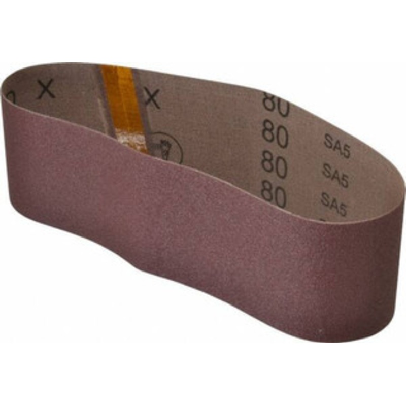 3M 3 Wide x 24 OAL, 80 Grit, Aluminum Oxide Abrasive Belt Aluminum Oxide, Medium, Coated, X Weighted Cloth Backing, Series 340D 7010360817 – 73219743