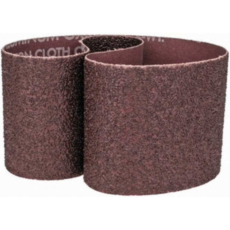 Norton 3 Wide x 24 OAL, 36 Grit, Aluminum Oxide Abrasive Belt Aluminum Oxide, Very Coarse, Coated, X Weighted Cloth Backing, Series R228 78072781847 – 82103730