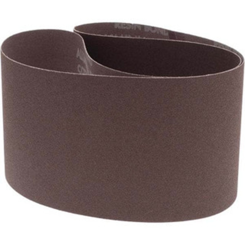Norton 4 Wide x 36 OAL, 120 Grit, Aluminum Oxide Abrasive Belt Aluminum Oxide, Fine, Coated, X Weighted Cloth Backing, Series R228 78072727957 – 05974126