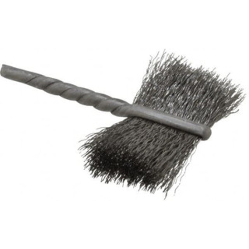 Osborn 1-1/4 Diam Flat Steel Tube Brush 0.005 Filament Diam, 5/8 Brush Length, 2-1/4 OAL, 1/8 Diam Shank 0003513700 – 03262169