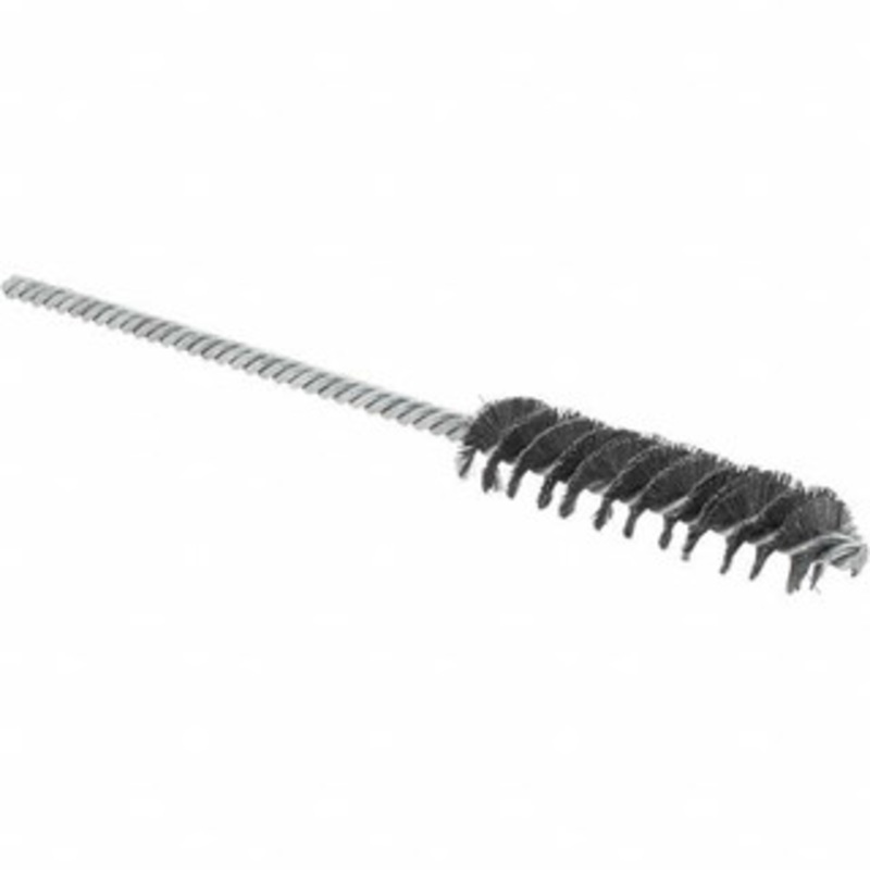 Osborn 1/2 Diam Helical Steel Tube Brush Double Spiral, 0.006 Filament Diam, 2 Brush Length, 6 OAL, 0.162 Diam Shank 0005105200 – 53501136