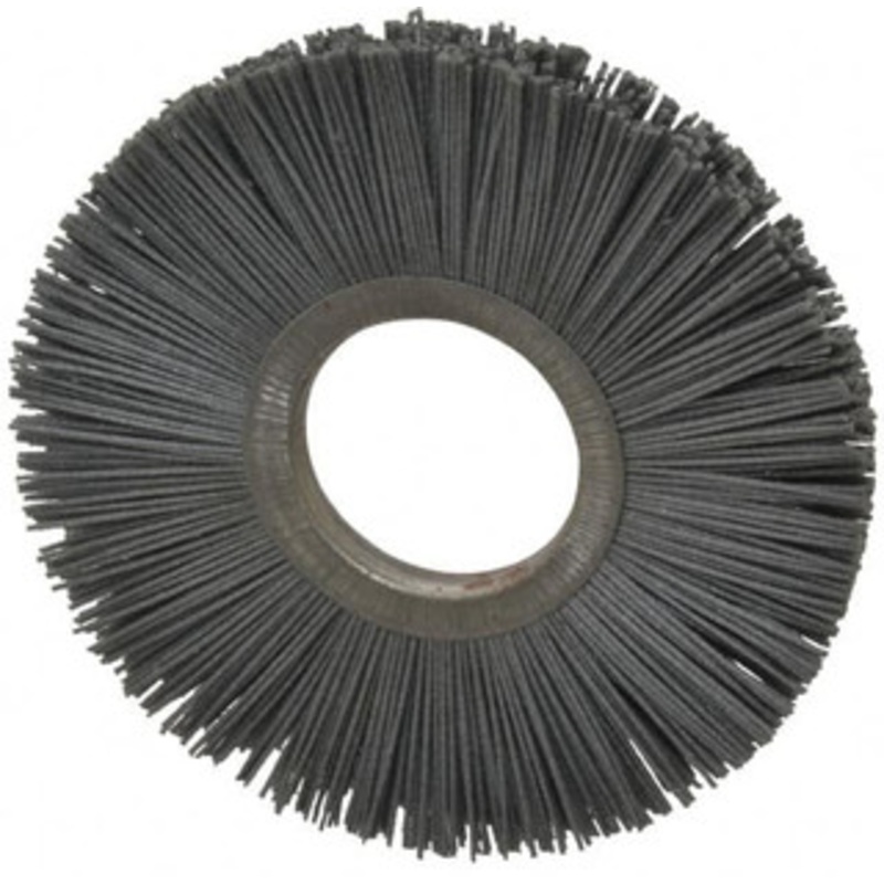 Osborn 6 OD, 2 Arbor Hole, Crimped Nylon Wheel Brush 1/2 Face Width, 1-5/8 Trim Length, 5,500 RPM 0002050100 – 06081368