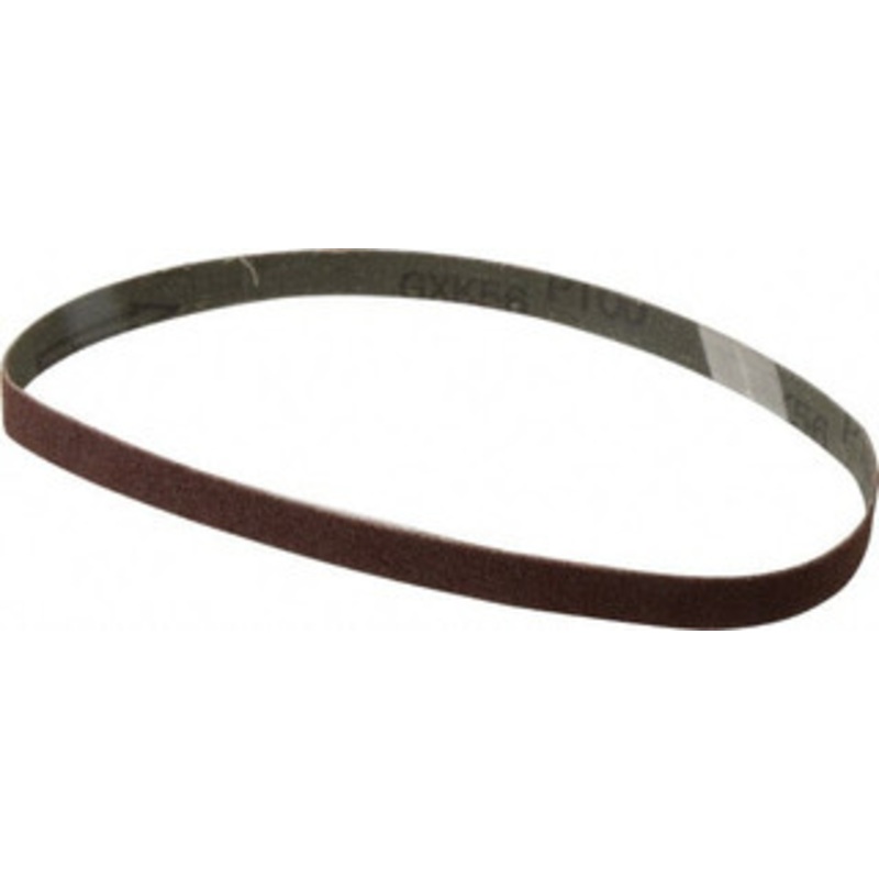 Tru-Maxx 1/2 Wide x 18 OAL, 100 Grit, Aluminum Oxide Abrasive Belt Aluminum Oxide, Fine, Coated 7057 – 85559953