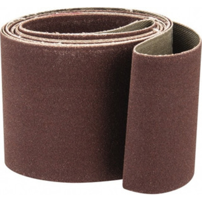 Tru-Maxx 2 Wide x 48 OAL, 220 Grit, Aluminum Oxide Abrasive Belt Aluminum Oxide, Very Fine, Coated, X Weighted Cloth Backing 7383 – 00445973