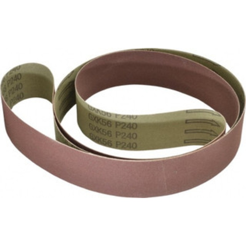 Tru-Maxx 2 Wide x 72 OAL, 240 Grit, Aluminum Oxide Abrasive Belt Aluminum Oxide, Very Fine, Coated 7417 – 85575223