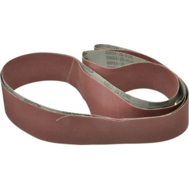 Tru-Maxx 3 Wide x 132 OAL, 220 Grit, Aluminum Oxide Abrasive Belt Aluminum Oxide, Very Fine, Coated, X Weighted Cloth Backing 7247 – 05208228