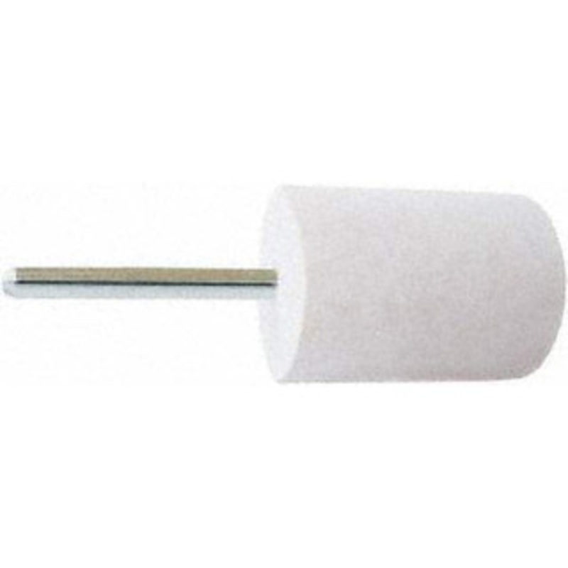 Value Collection 1 Diam 1/4 Shank Diam Hard Density Cylinder Shaped Mounted Bob 2 Head Length, 2 Shank Length, Wool Felt 516134 – 91068593
