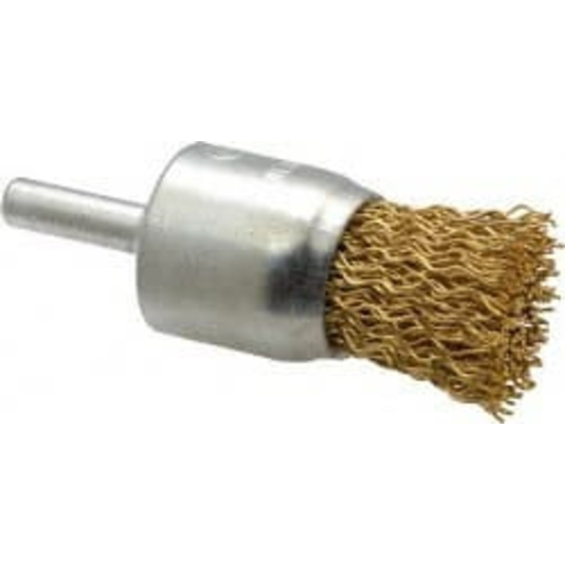 Value Collection 1 Diam Brass End Brush 7/8 Trim Length, 1/4 Shank Diam, 20,000 Max RPM 0402506350 – 74038308
