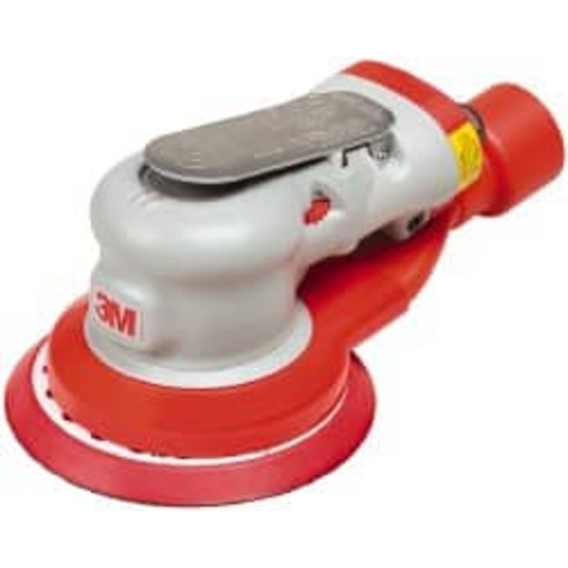 3M 12,000 OPM, 17 CFM Air Consumption, 90 psi Air Pressure, Palm Air Orbital Sander Round Pad, 7100036728 – 51491488
