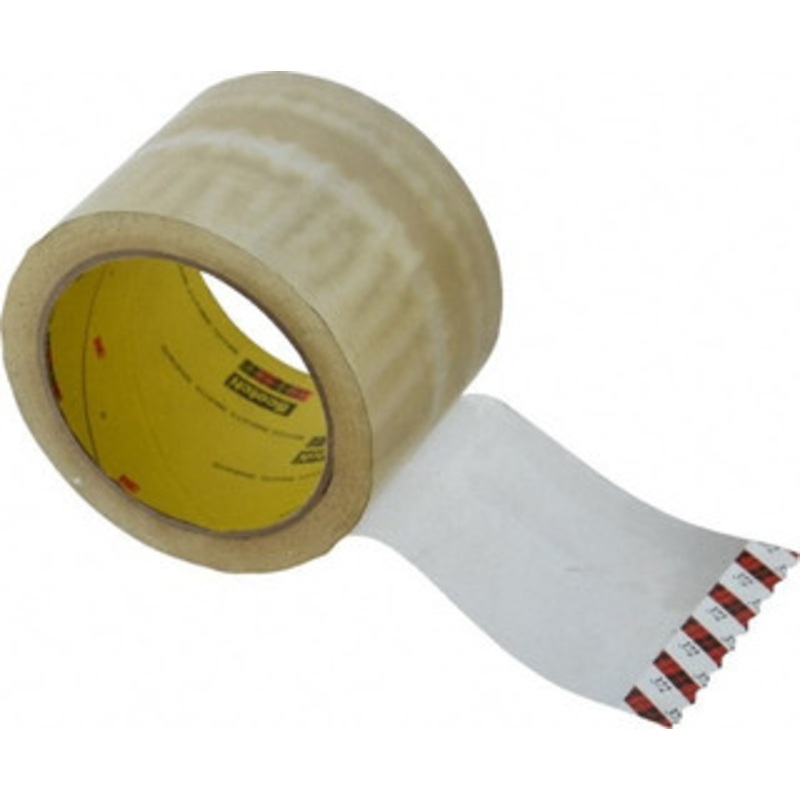 3M 3 x 55 Yd Clear Rubber Adhesive Sealing Tape Polypropylene Film Backing, 2.2 mil Thick, 52 Lb Tensile Strength, Series 372 7010312312 – 65363798