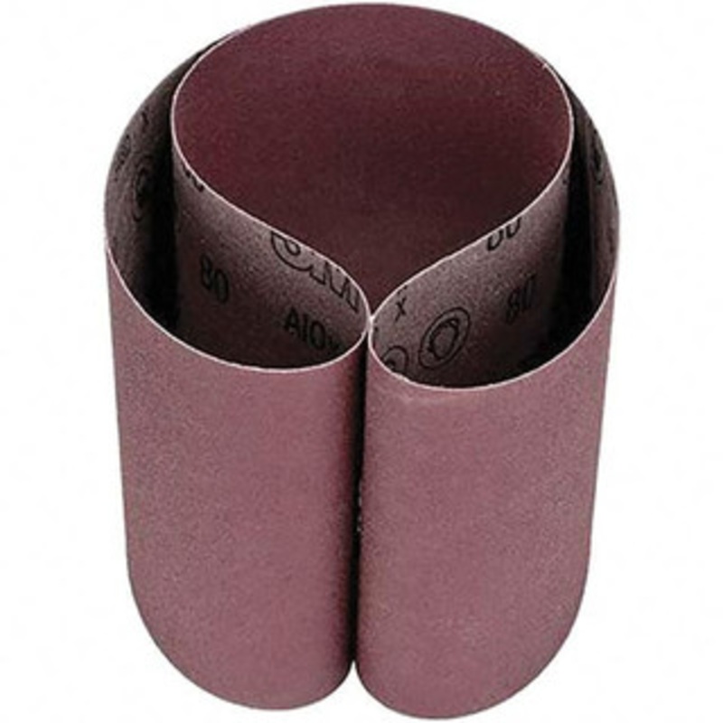 3M 6 Wide x 48 OAL, 80 Grit, Aluminum Oxide Abrasive Belt Aluminum Oxide, Coated, Cloth Backing, Series 341D 7000118866 – 69850063