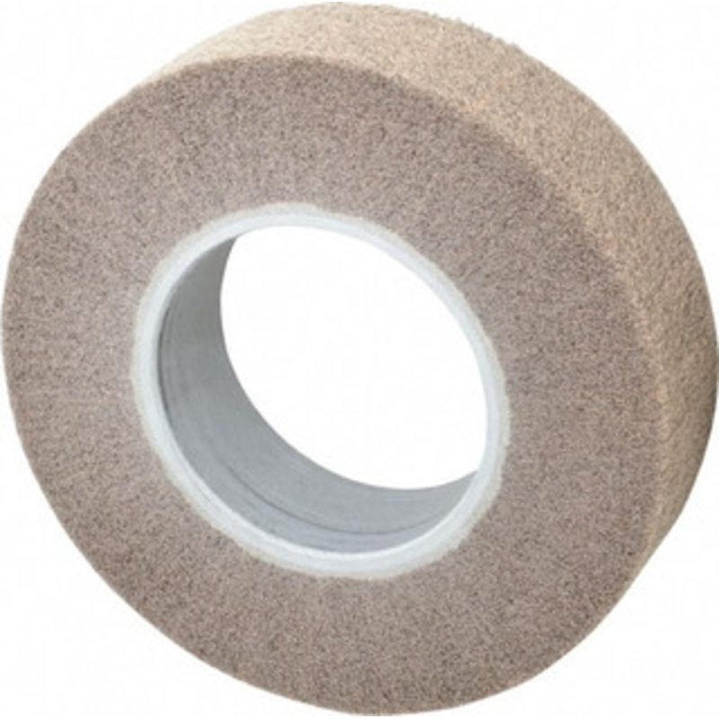 3M 8 x 2 Aluminum Oxide Unmounted Flap Wheel Nonwoven, Medium Grade, 4 Center Hole, 4,000 Max RPM 7010364308 – 62001011