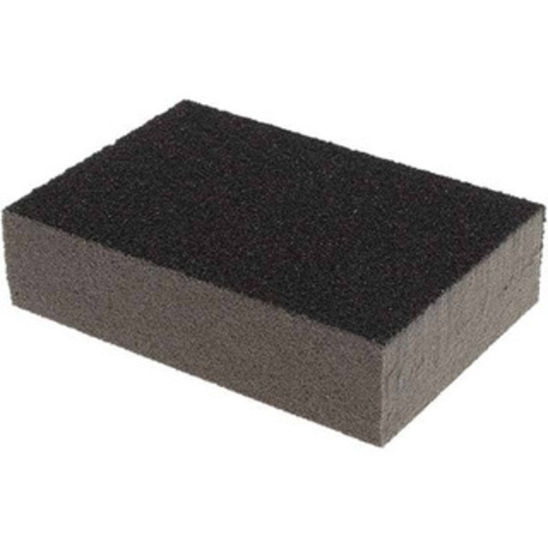 Norton 2-3/4 Wide x 4 Long, Medium/Very Fine Grade Sanding Sponge 80/150 Grit, 1 Thick, Doublesided 07660749502 – 08051146