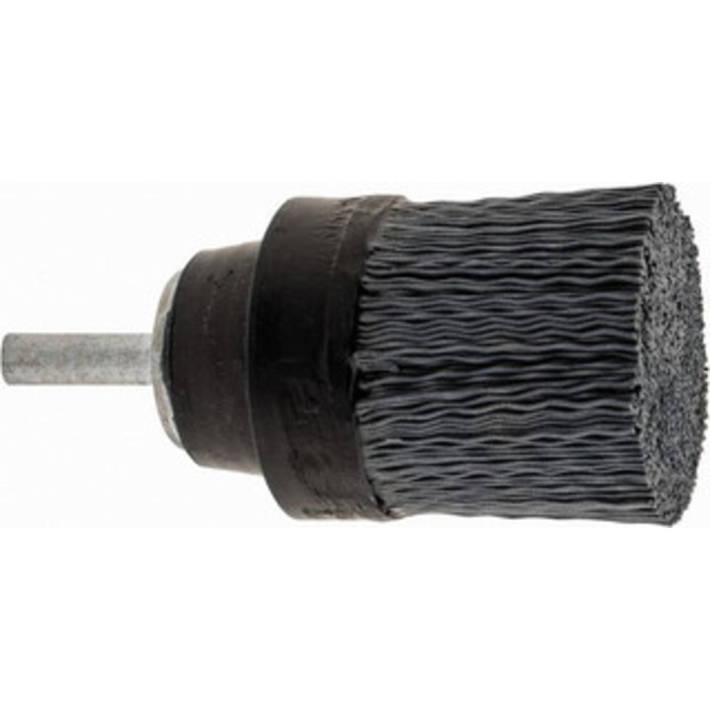 Osborn 1-1/2 320 Grit Silicon Carbide Crimped Disc Brush Extra Fine Grade, Quick Change Connector, 1-3/8 Trim Length, 1/4 Shank Diam 0004725400 – 41859455