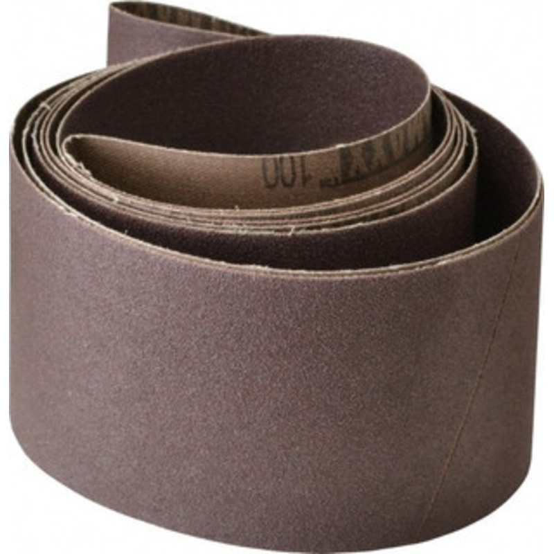 Tru-Maxx 3 Wide x 90 OAL, 100 Grit, Aluminum Oxide Abrasive Belt Aluminum Oxide, Fine, Coated, X Weighted Cloth Backing, Series VAC228 7234 – 74855172