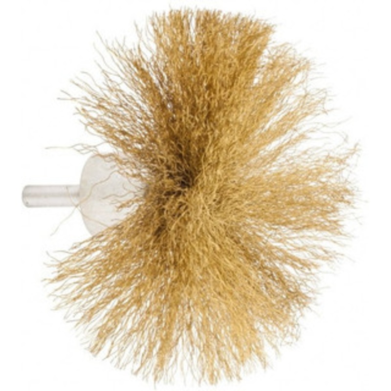 Value Collection 4 Diam Brass Flared End Brush 1-3/4 Trim Length, 1/4 Shank Diam, 15,000 Max RPM 0402506320-2 – 74038407