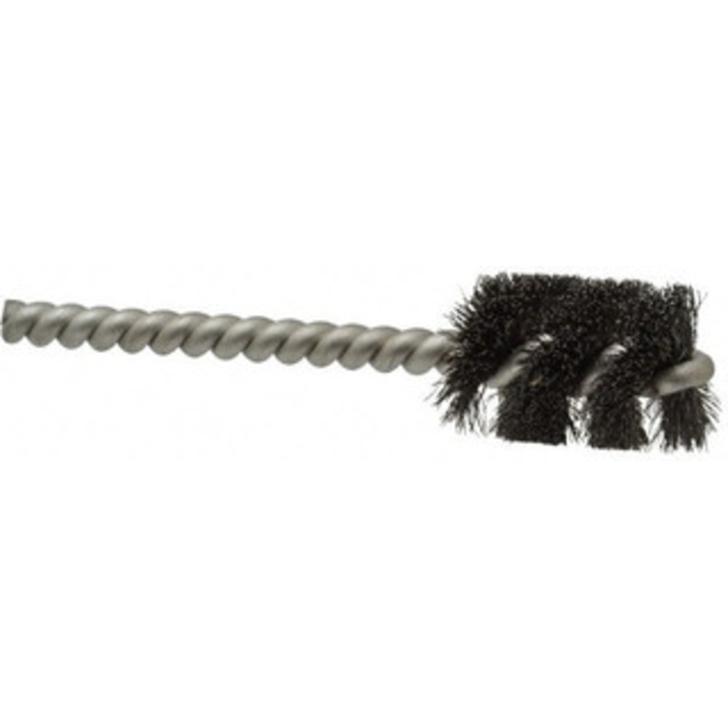 Weiler Abrasives 3/4 Diam Helical Steel Tube Brush 0.006 Filament Diam, 1 Brush Length, 3-1/2 OAL, 7/32 Diam Stainless Steel Shank 21076 – 75850495