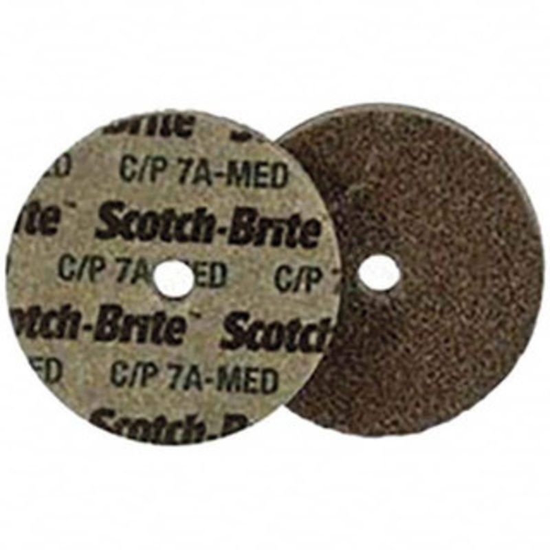 3M 1-1/2 Diam, 1/8 Face Width, 1/8 Center Hole, Medium Grade, Aluminum Oxide Deburring Wheel Unitized, Hard Density 7 Grade, 30,100 RPM 7010365588 – 78643871