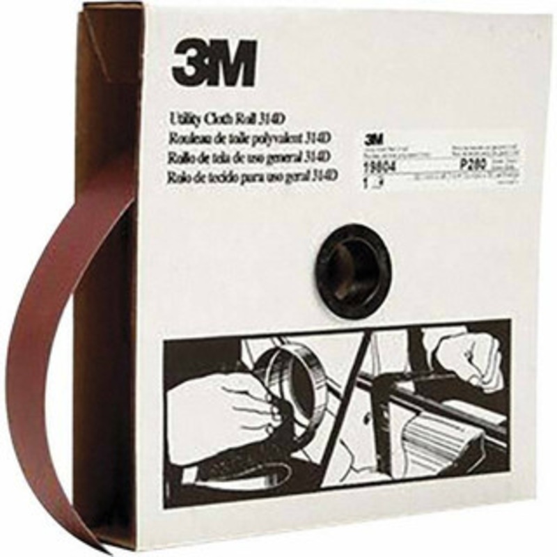3M 1-1/2 x 50 Yd 280 Grit Aluminum Oxide Shop Roll Extra Fine Grade, J Weighted Cloth Backing 7000118524 – 06363535