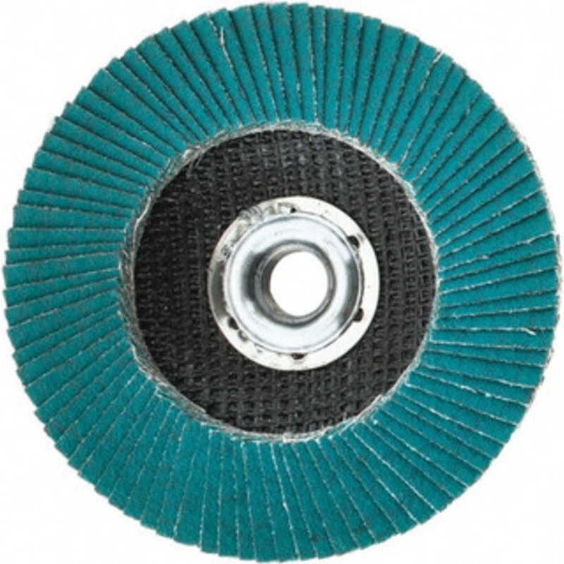 3M 4-1/2 80 Grit 5/8-11 Center Hole Type 27 Zirconia Alumina Flap Disc Medium Grade, Coated, Arbor Attachment, Cloth Backing, 13,300 RPM 7010290213 – 71369748