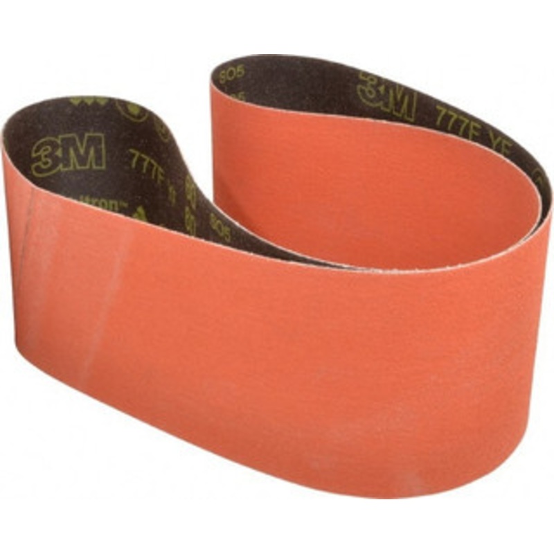 3M 6 Wide x 60 OAL, 60 Grit, Ceramic Abrasive Belt Ceramic, Medium, Coated, YF Weighted Cloth Backing, Wet/Dry, Series 777F 7100020199 – 82947714