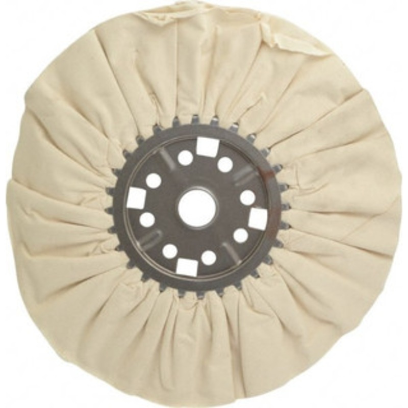 Divine Brothers Co. 14 Diam x 1/2 Thick Unmounted Buffing Wheel Ventilated Bias Cut, 1-1/4 Arbor Hole 300001AM – 00534800