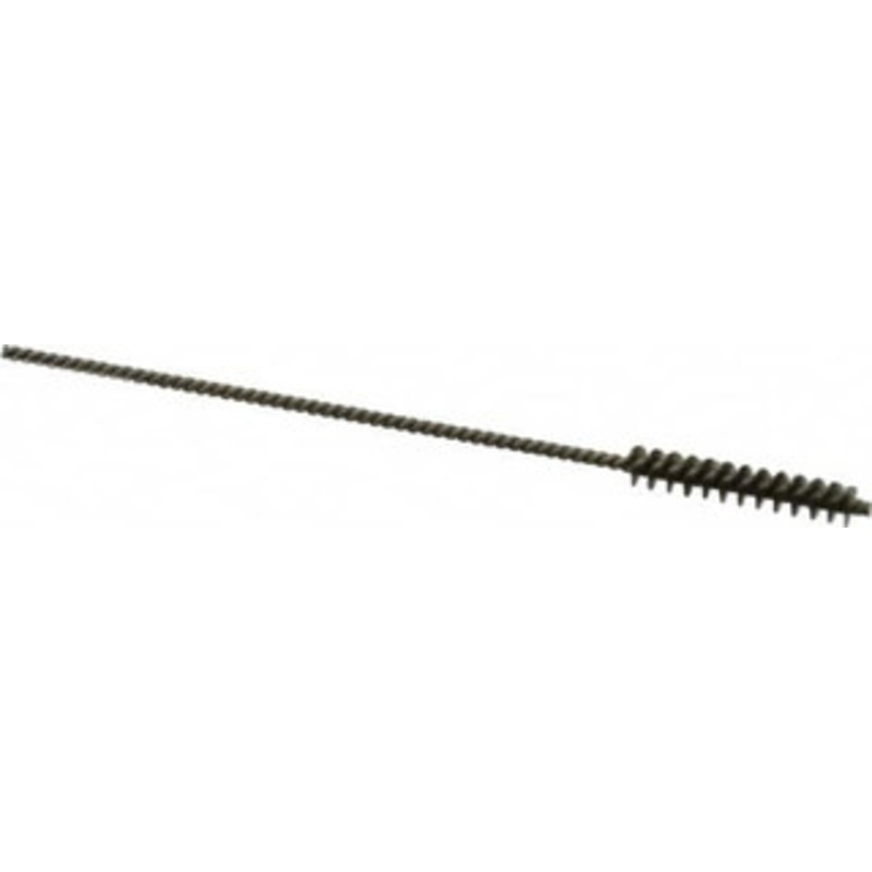 Made in USA 0.189 Diam Helical Stainless Steel Tube Brush Single Spiral, 0.003 Filament Diam, 1 Brush Length, 4 OAL, 0.073 Diam Stainless Steel Shank 09-320381-1 – 03717386