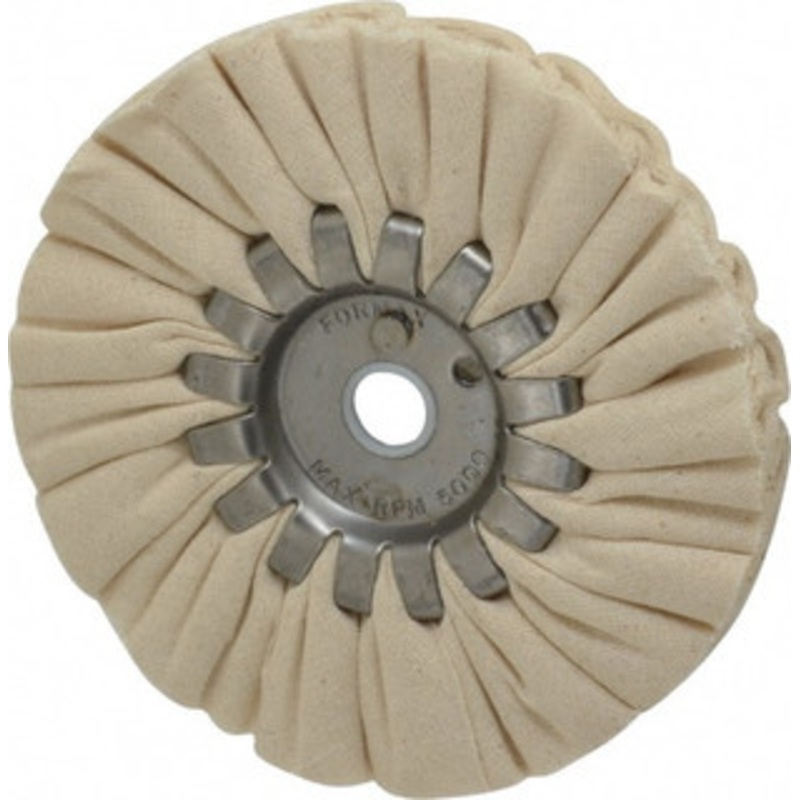Made in USA 5 Diam x 1/2 Thick Unmounted Buffing Wheel 14 Ply, Bias Cut, 1/2 Arbor Hole 515-163 – 77750347