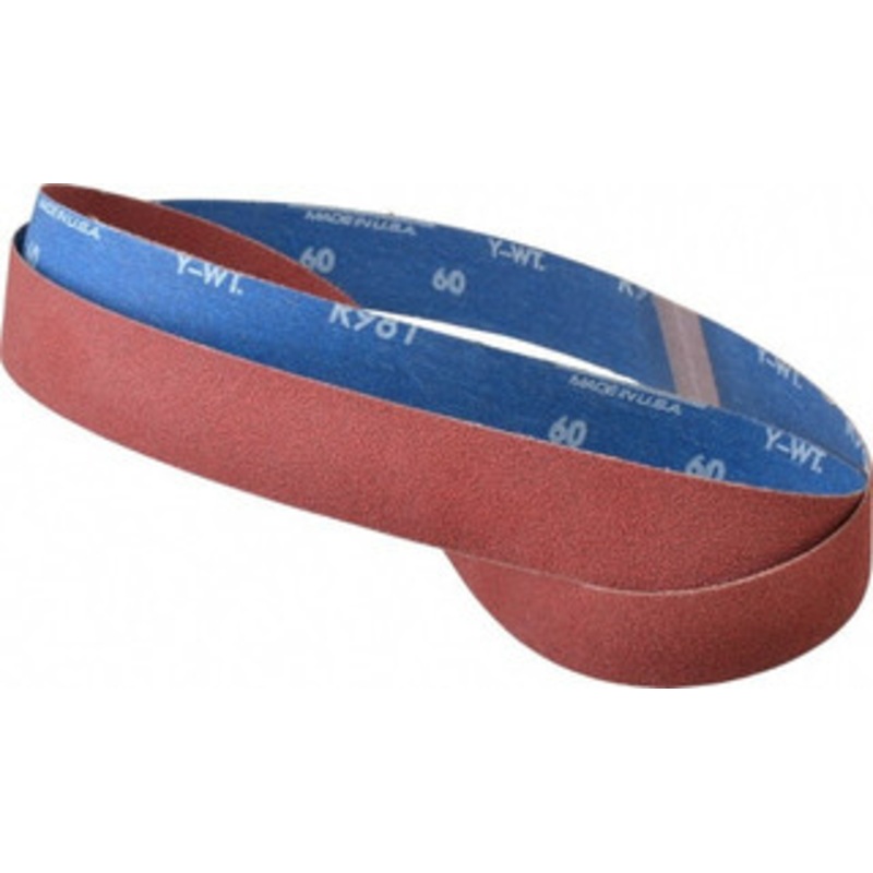 Norton 1-1/2 Wide x 60 OAL, 60 Grit, Ceramic Abrasive Belt Ceramic, Medium, Coated, Y Weighted Cloth Backing, Series R981 78072765904 – 82114653