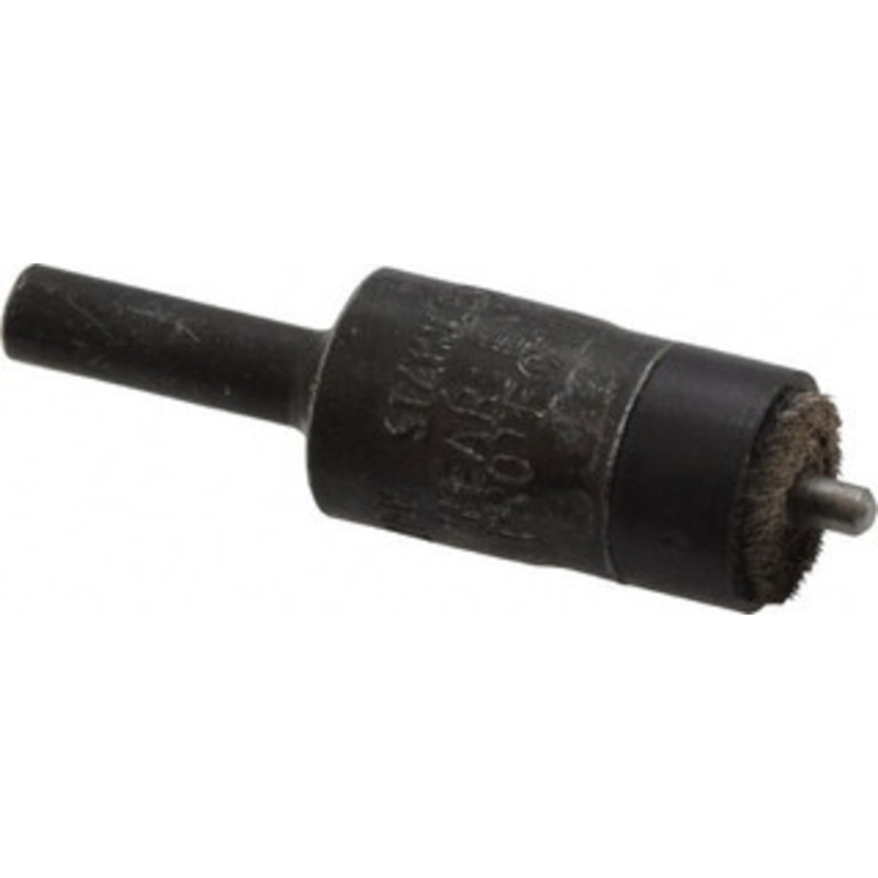Osborn 1/2 Diam Stainless Steel End Brush with Pilot 3/8 Trim Length, 1/4 Shank Diam, 1/8 Pilot Diam, 25,000 Max RPM 0003075400 – 00126755