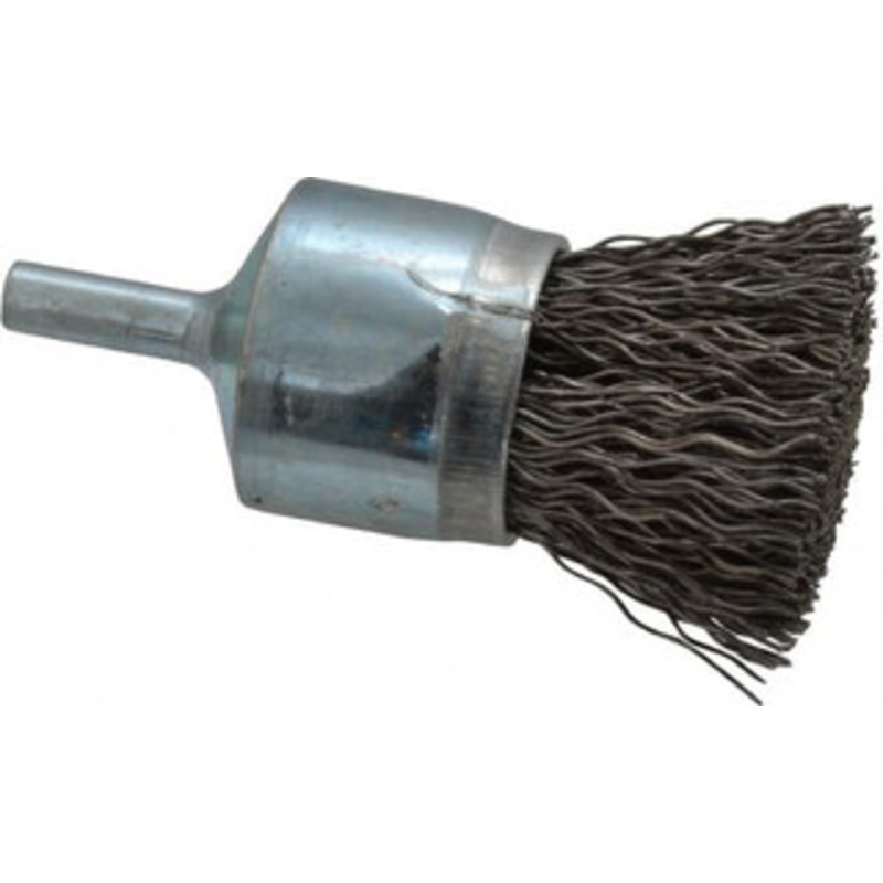 Osborn 1 Diam Steel Crimped End Brush 1 Trim Length, 1/4 Shank Diam, 20,000 Max RPM 0003070800 – 00126276