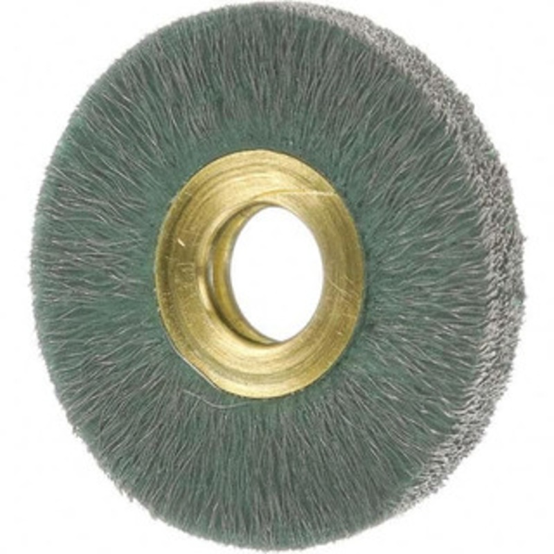 Osborn 2 OD, 1/2 Arbor Hole, Steel Wheel Brush 1/4 Face Width, 1/2 Trim Length, 0.008 Filament Diam, 20,000 RPM 0001163200 – 98382278