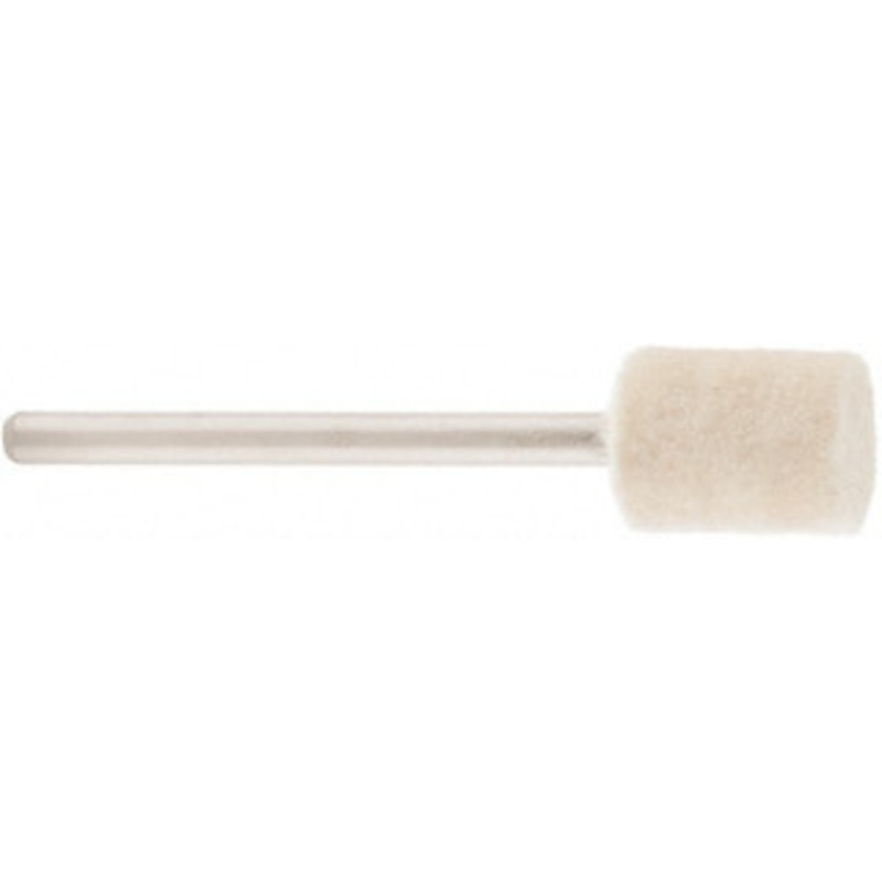 Value Collection 3/8 Diam 1/8 Shank Diam Medium Density Cylinder Shaped Mounted Bob 1/2 Head Length, 2 Shank Length, Wool Felt 516114 – 91068221