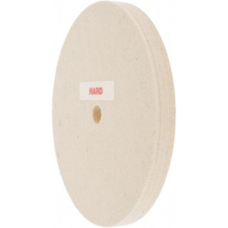 Value Collection 6 Diam x 1/2 Thick Unmounted Buffing Wheel 1 Ply, Polishing Wheel, 1/2 Arbor Hole, Hard Density 516018 – 91070482