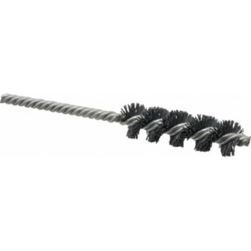 Weiler Abrasives 3/4 Diam Helical Nylon Tube Brush Single Spiral, 0.022 Filament Diam, 2-1/2 Brush Length, 5-1/2 OAL, 1/4 Diam Shank 98389 – 75851030