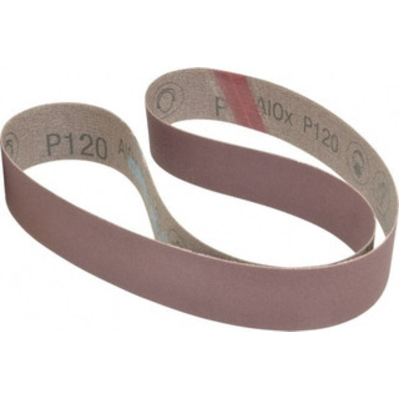 3M 1-1/2 Wide x 42 OAL, 120 Grit, Aluminum Oxide Abrasive Belt Aluminum Oxide, Fine, Coated, X Weighted Cloth Backing, Series 341D 7010516909 – 00376525