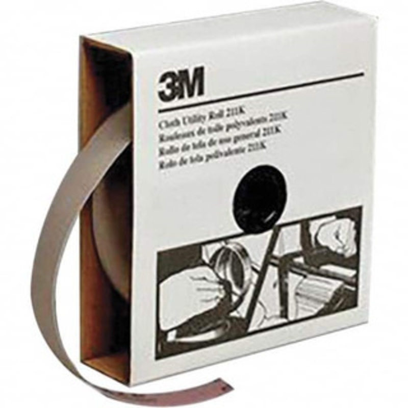 3M 1-1/2 x 50 Yd 240 Grit Aluminum Oxide Shop Roll Very Fine Grade, J Weighted Cloth Backing 7000118347 – 01653823