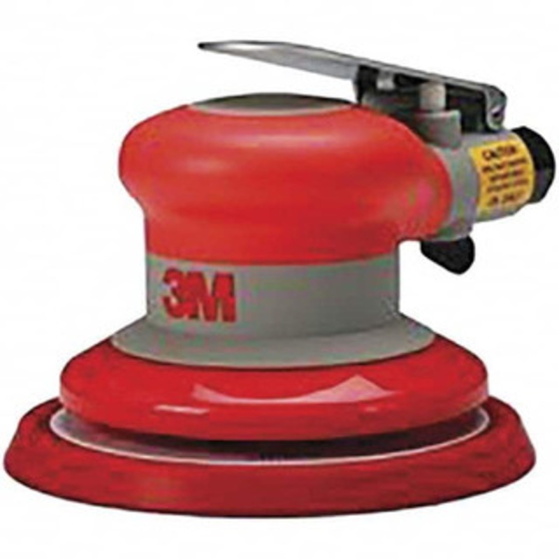 3M 12,000 OPM, 17 CFM Air Consumption, 90 psi Air Pressure, Palm Air Orbital Sander Round Pad, 3/8 Inlet 7000148141 – 80600794