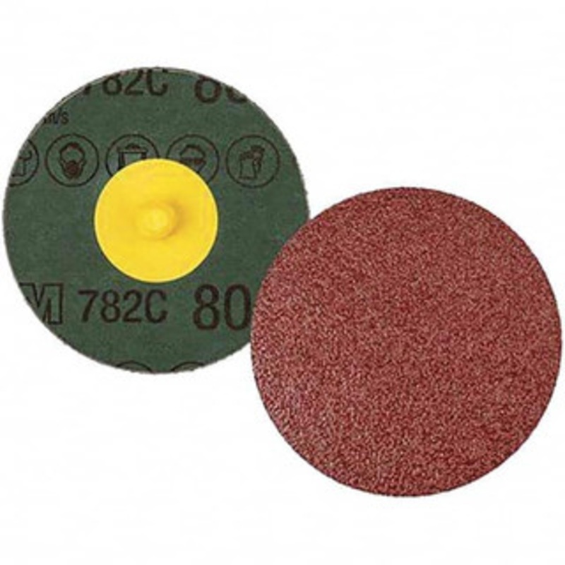 3M 2 80 Grit Ceramic Quick Change Disc Type R Attachment, Coated, Fiber Backing, 30,000 RPM 7100100999 – 32318370