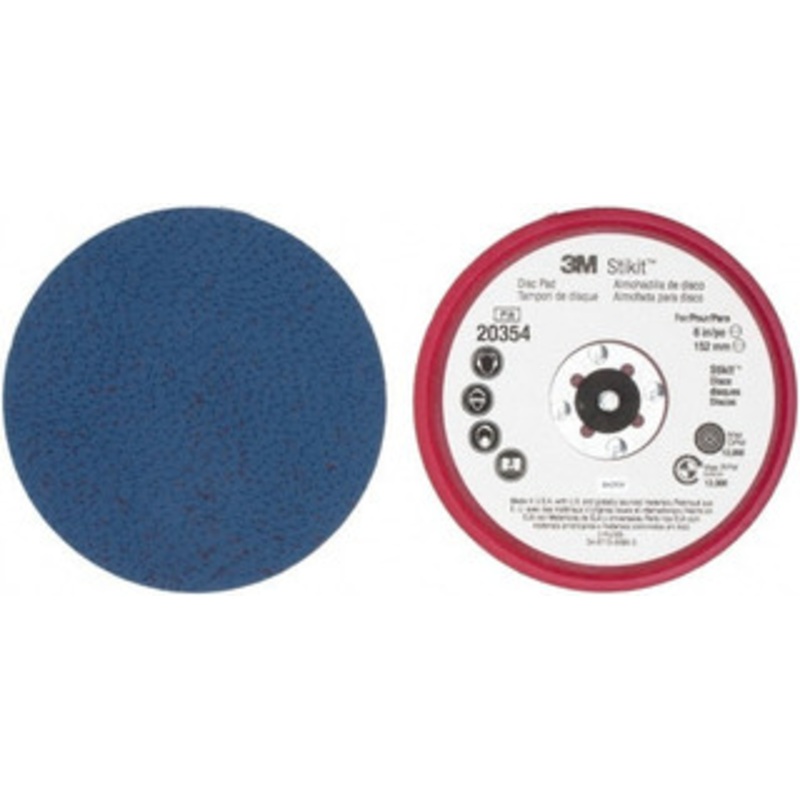 3M 6 Diam Adhesive/PSA Disc Backing Pad Firm Density, 12,000 RPM 7100029149 – 93823797