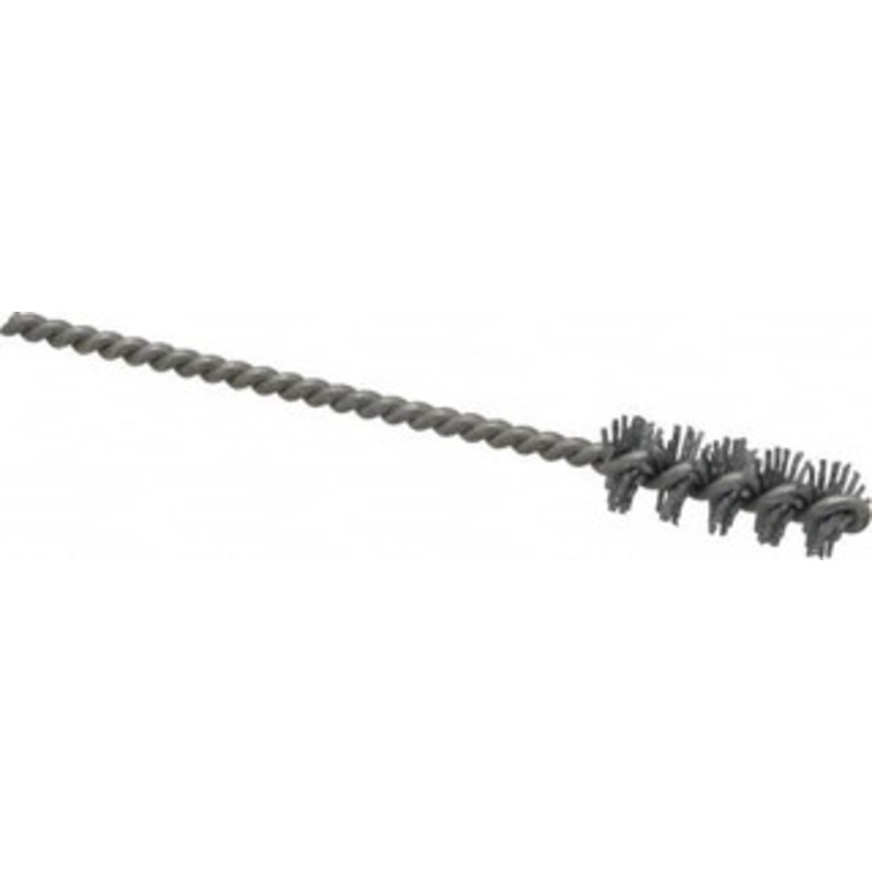 Made in USA 3/8 Diam Helical Nylon Tube Brush 0.022 Filament Diam, 1 Brush Length, 3-1/2 OAL, 0.11 Diam Stainless Steel Shank 380610 – 63764831