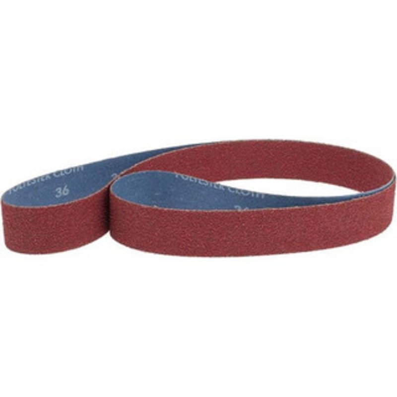 Norton 1-1/2 Wide x 60 OAL, 36 Grit, Ceramic Abrasive Belt Ceramic, Very Coarse, Coated, Y Weighted Cloth Backing, Series R981 78072705830 – 82062688