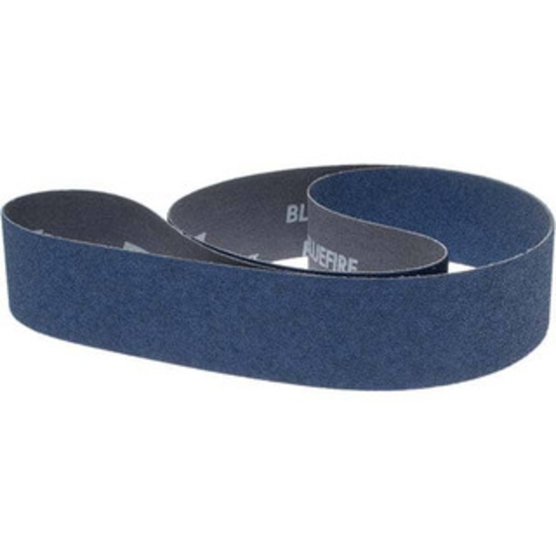Norton 2 Wide x 60 OAL, 60 Grit, Zirconia Alumina Abrasive Belt Zirconia Alumina, Medium, Coated, Y Weighted Cloth Backing, Dry, Series R821 78072727122 – 00466771